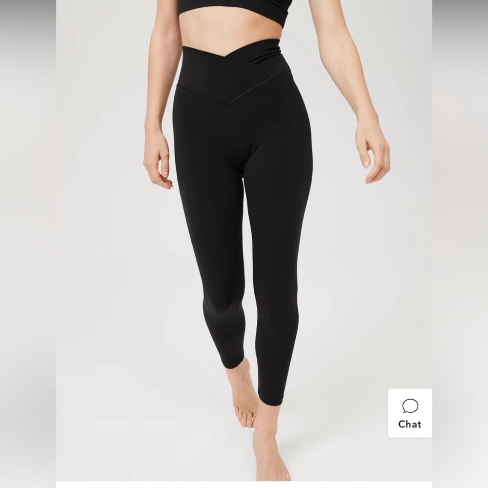 High waisted crossover leggings